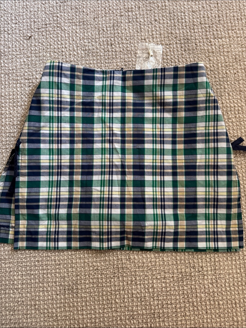 The Beaufort Bonnet Company Green and Navy Plaid Skort